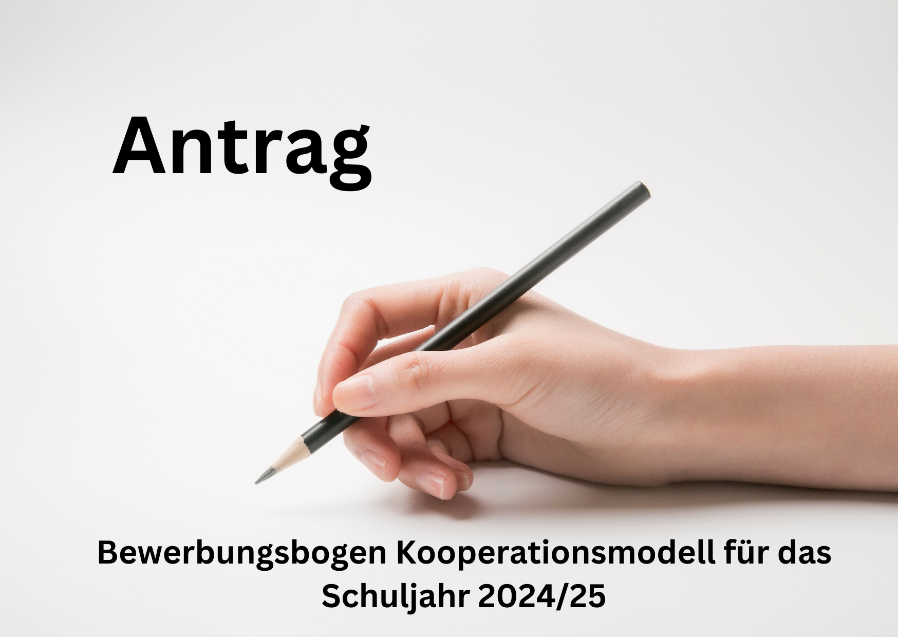 Bewerbungsbogen Kooperationsmodell für das Schuljahr 2024/25